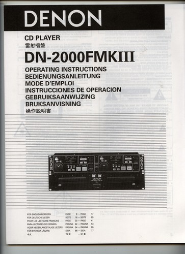 Denon 2000 fmk - fmk, iii