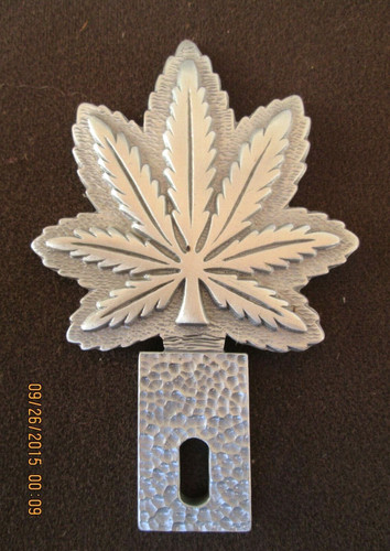 Topper targa ganja - targa, foglia