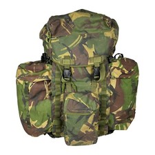 British Army DPM 120L Bergen Rucksack + Side Pockets - Long Back - Grade 1