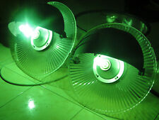 LAMPADE INDUSTRIALI VINTAGE MADE IN ITALY A FUNGO PLEXIGLASS LAMPADARIO E40 mm x