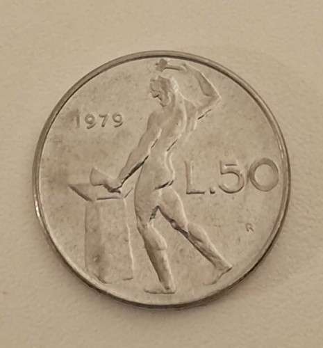 Italia repubblica 50 lire - repubblica,