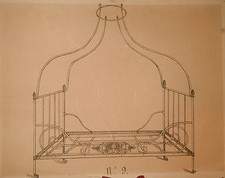 800-STAMPA-TAVOLA-IMMAGINE ARREDAMENTO-PUBBLICITARIA-LETTO IN FERRO