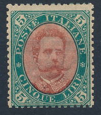 1889 ITALIA VITTORIO E. LIRE 5