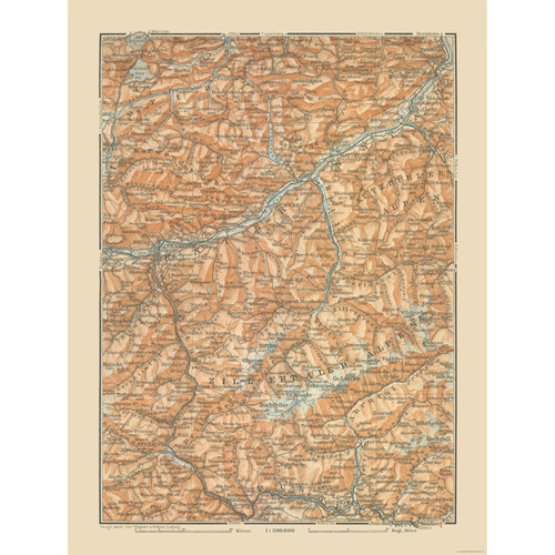 Mappa storica austria - -, italia