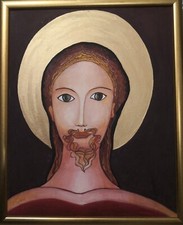 Cristo - quadro a tempera su