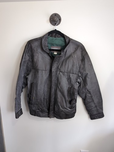 Giacca pelle grigia oakton - giacca,