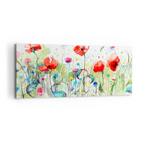 Quadro tela 100x40cm - tela, fiori