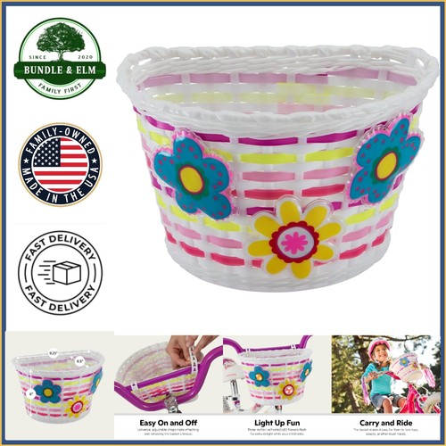 Cestino bici bambini - , fiori