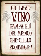 TARGA LATTA BIRRERIA RISTORANTE VINERIA  TARGHE LATTA INSEGNA TABELLA PUB BAR