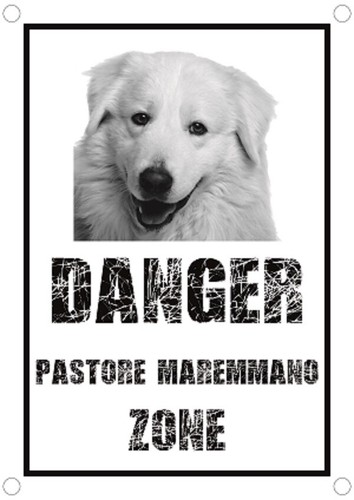 Targa cartello attenti - attenti, al