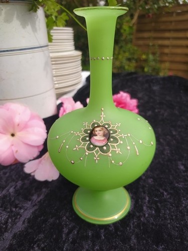 Vase opaline ouraline - opaline, verte