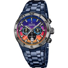 Orologio Uomo Festina in Acciaio Chrono Bike Cronografo F20709/1 Blu