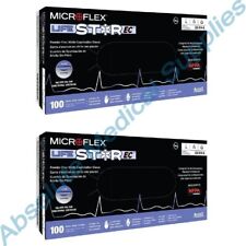 *200-Guanti* Ansell MicroFlex LIFESTAR EC PF Polsino esteso doppio strato LSE-104-L