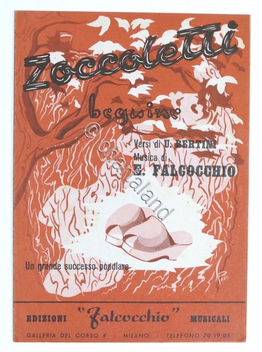 Sheet music zoccoletti - music,