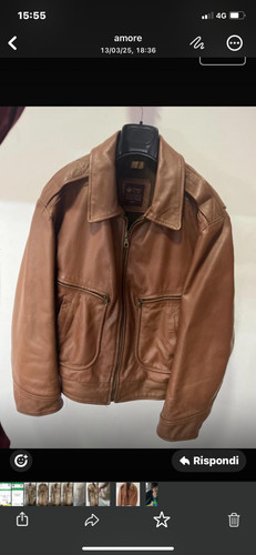 Giubbotto pelle uomo vintage - pelle,