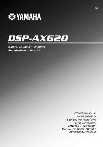 Yamaha dsp ax620 amplificatore - yamaha,