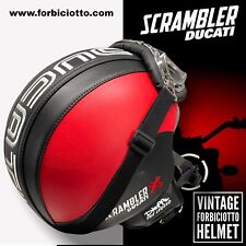 Casco Rosso Nero vintage in