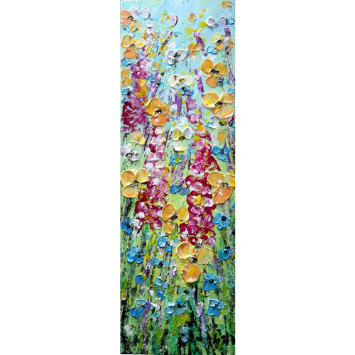 Quadro impasto fiori - quadro,