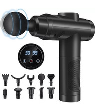 Zeriola Pistola Massaggiatore Percussione Touchscreen Corpo Spalle Schiena Collo