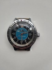 Orologio meccanico vintage sovietico Vostok anfibia-quadrante sottomarino URSS subacqueo marina