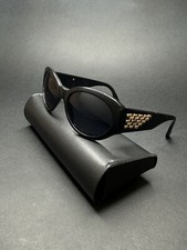 Occhiali Valentino vintage anni ‘90 nero inserti dorati su aste