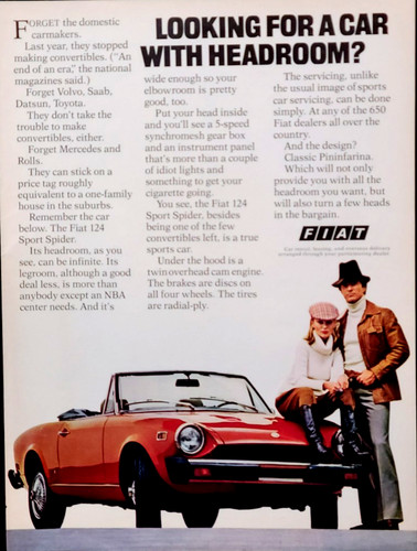 Pubblicità fiat 124 sport - fiat,