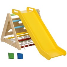 AIYAPLAY Gioco da Arrampicata con Triangolo Montessori 5 in 1 in Legno di Pino