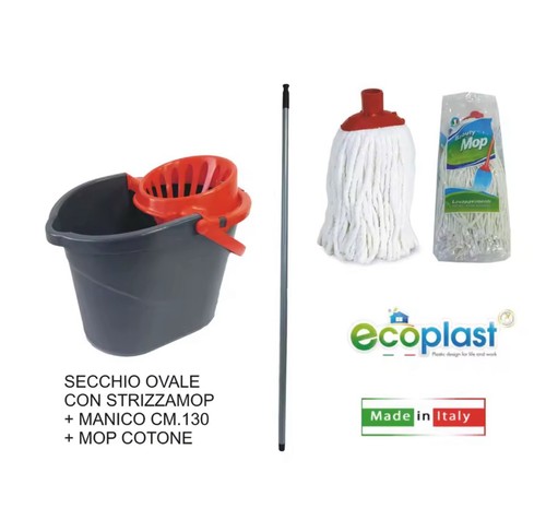 Kit mocio secchio ovale con - secchio,