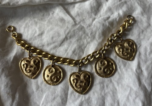 Bracciale vintage oro - oro, cuore