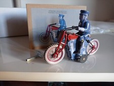Giocattolo in latta, motocicletta con militare - Mint-in-box Scatola Originale 