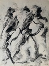 ANCIEN DESSIN EXPRESSIONNISTE