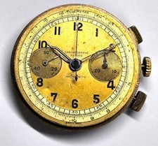 Vintage Chronograph Watch Movement – Chronographe Suisse – 32.5mm  Runs and Stop
