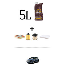 HOFFCAR Kit tagliando 4 FILTRI