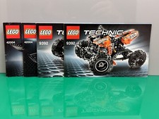 LEGO 9392 42004 Solo Istruzioni, Quad Bici, Terna, Technic, 4 Libretti