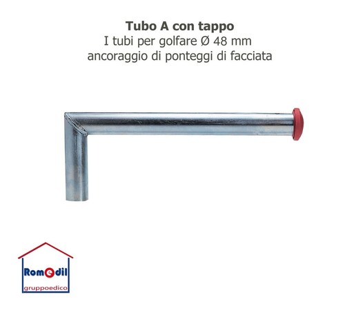 Prolunga ancoraggio tubo - tubo, a