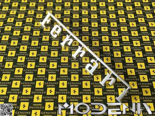 Ferrari emblema scritta - ferrari, segno