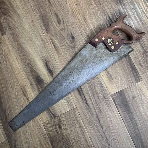 Antique hand rip saw - saw, j&g