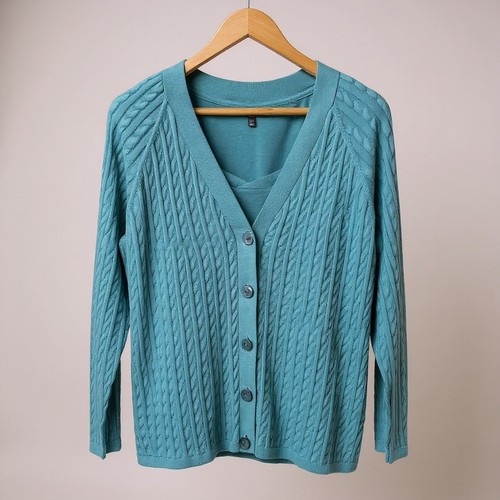 Cardigan canotta maglione