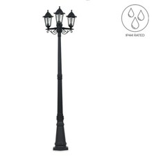 Lampada da giardino esterno LED stile vintage 3 vie post pullman lanterna illuminazione IP44