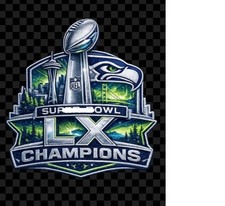 Seahawks SB 60 ferro da ricamo