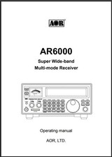 AOR AR6000 Manuale Operativo