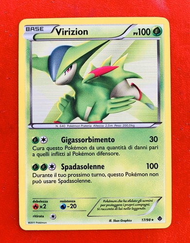 Lotto carte pokemon virizion - lotto,