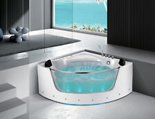 VASCA IDROMASSAGGIO 150X150 CM RISCALDATA 28GETTI 2 POSTI  LED BLUETOOTH CASCATA