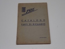 FIAT 1500 6 CILINDRI CATALOGO