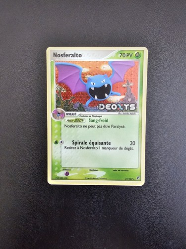 Carte pokemon nosferalto - carte,