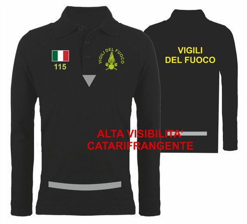 Polo manica lunga vigili del - polo,