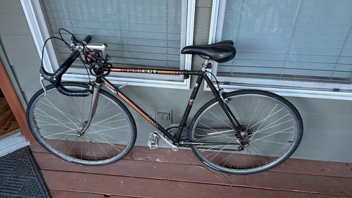 Vintage peugeot bicycle - vintage,