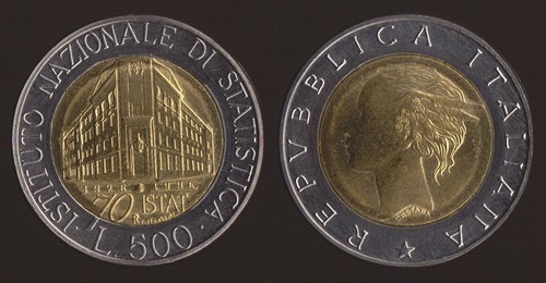 500 lire 1996 istat italia - lire,