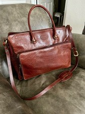BELLISSIMA BORSA MESSENGER OVERLAND IN PELLE MARRONE
