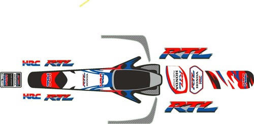 Set adesivi decalcomanie honda - set,
